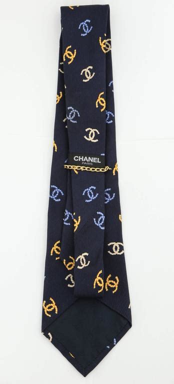 chanel logo tie